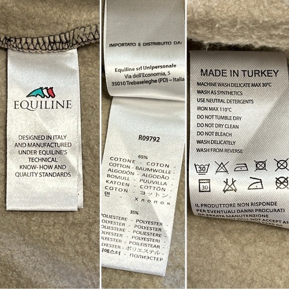 Equiline Nilvian Full Zip Hoodie with Winter Print & Horses, Womens size XXL - Picture 15 of 16